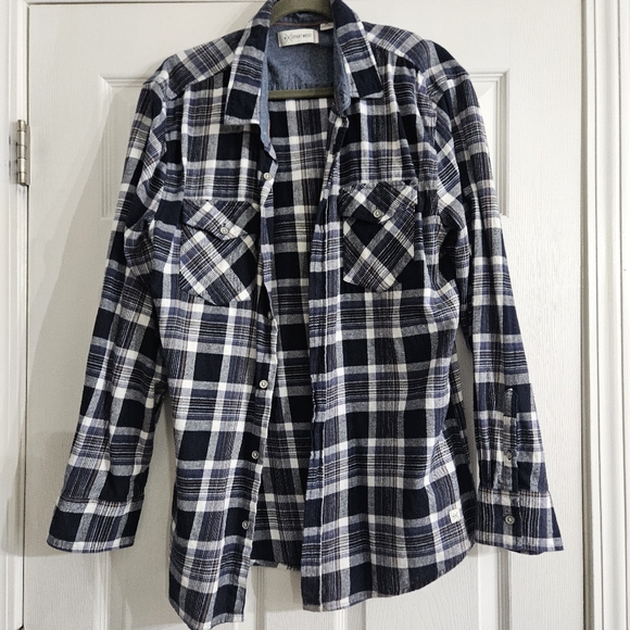 Men's Departwest Plaid Button Down Shirt - Picture 1 of 3